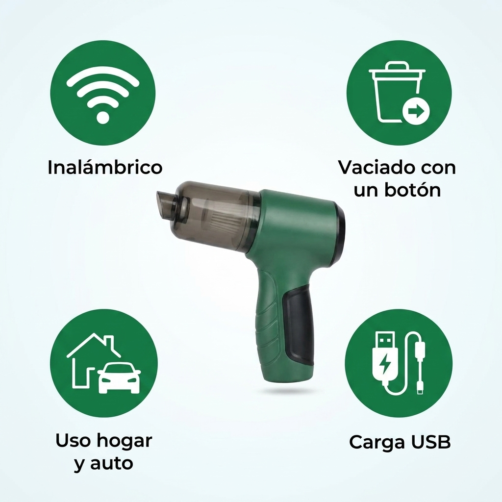 ASPIRADORA PORTATIL DE MANO MULTIFUNCION